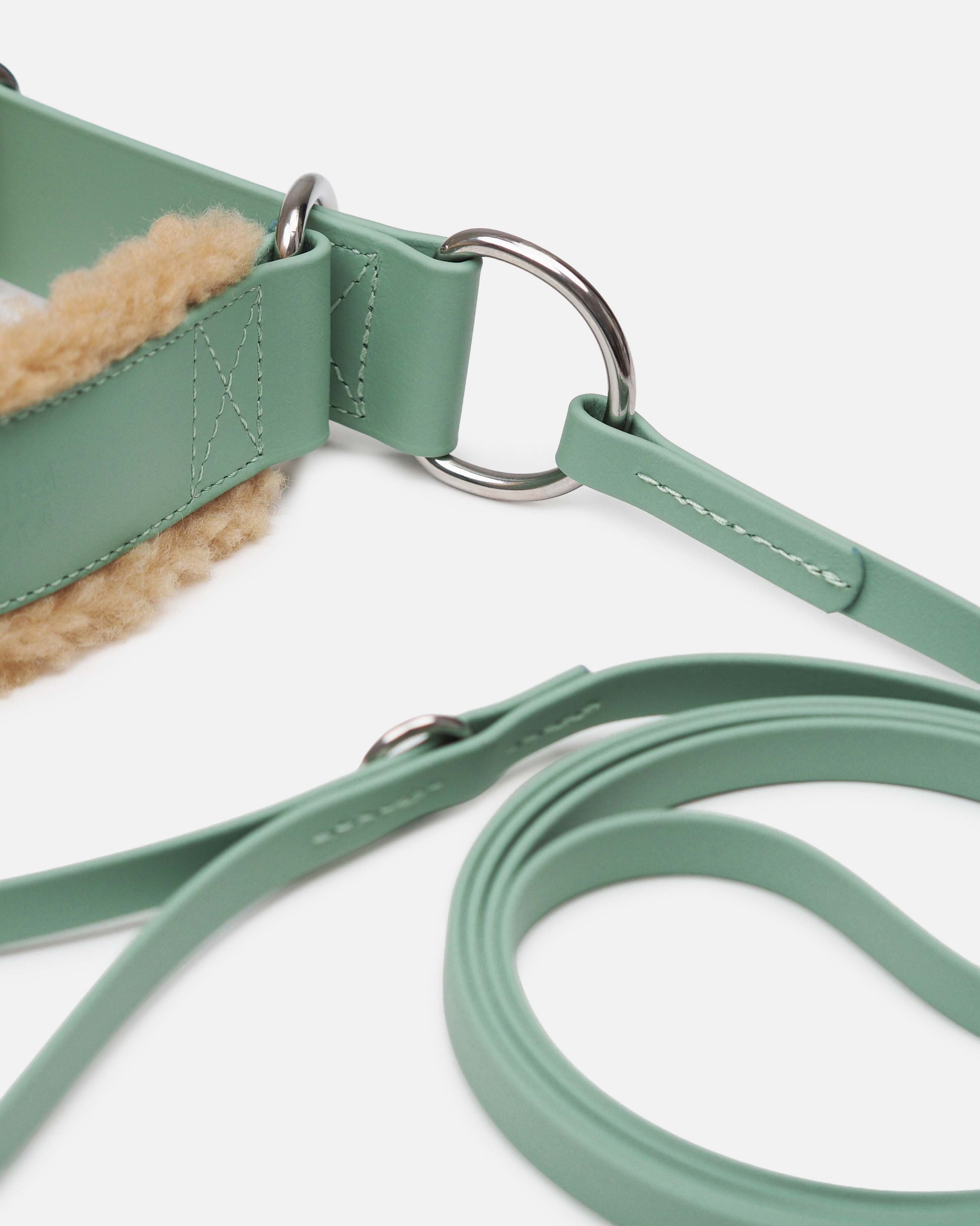 Puolikuristava 38mm Teddy-panta kiinteällä hihnalla